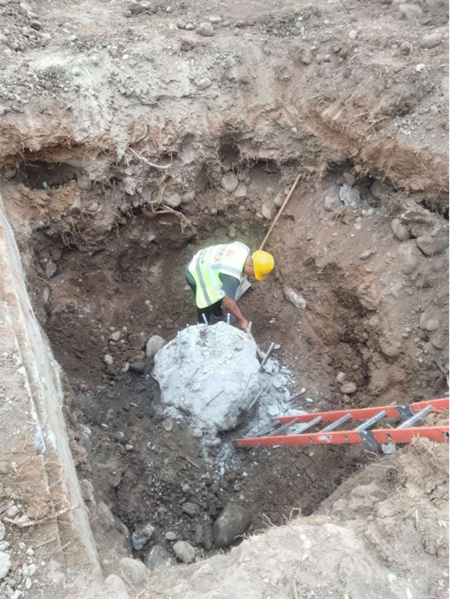 宝鸡斜峪关桩头破碎